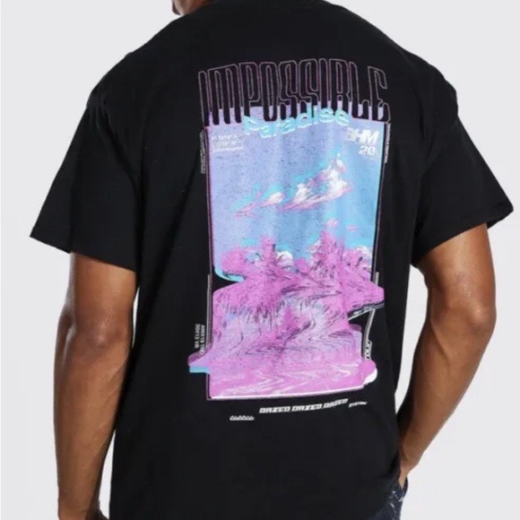 Boohoo Other - Boohoo Men’s SZ M Worldwide Paradise Print T Shirt New